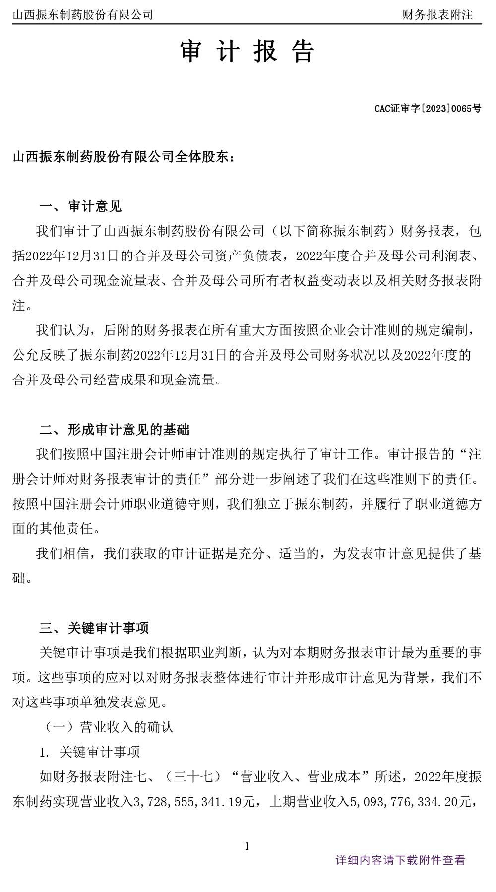 888集团电子游戏官方网站制药,888集团电子游戏官方网站,300158,年度审计报告